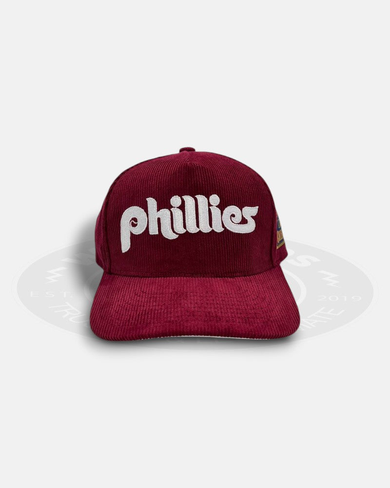 Philadelphia Phillies Cooperstown Collection Corduroy Pro Pinch Fit Snapback Hat