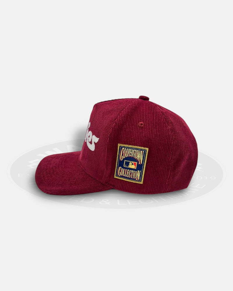 Philadelphia Phillies Cooperstown Collection Corduroy Pro Pinch Fit Snapback Hat