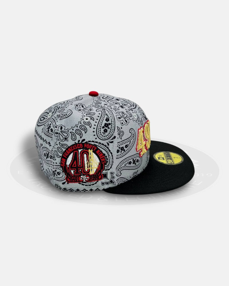 San Francisco 49ers Paisley 1946-1986 40th Year 59Fifty Fitted Hat