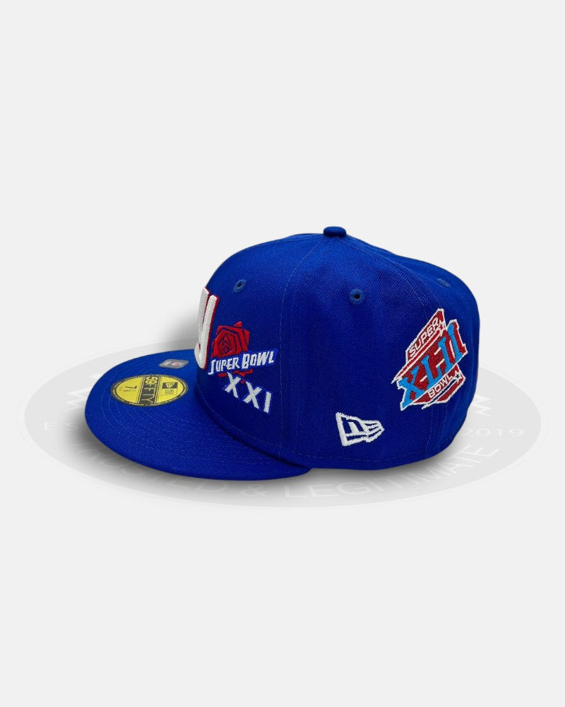 New York Mets Superbowl Champion Overall Logo 59Fifty Fitted Hat
