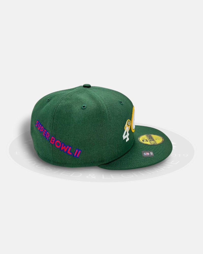 Green Bay Packers Super Bowl Overall Logo 59Fifty Fitted Hat