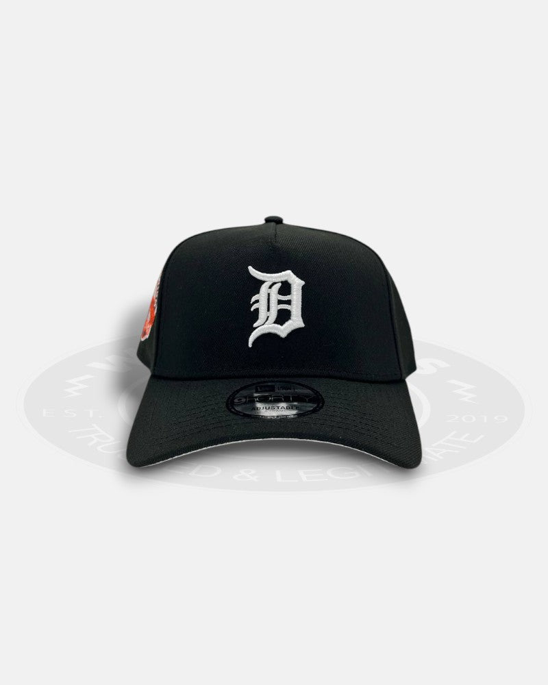 Detroit Tigers 1912-1999 Michigan Trumbull Tiger Stadium Chrome Black 9Forty A-Frame Snapback Hat