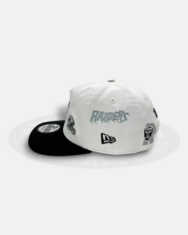Las Vegas Raiders Overall Logo The Golfer Snapback Hat