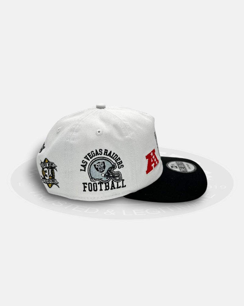 Las Vegas Raiders Overall Logo The Golfer Snapback Hat