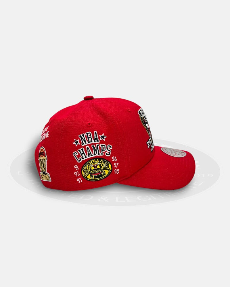 Chicago Bulls 6x NBA Champion Overall Logo Pro Crown Snapback Hat
