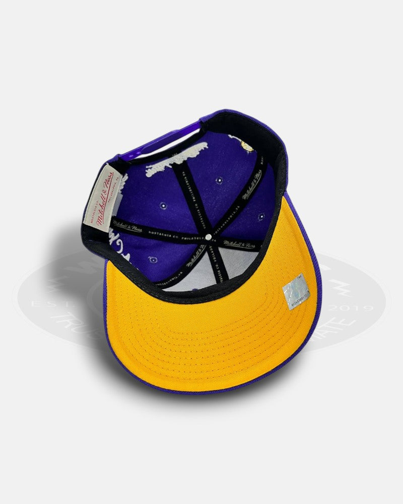 Los Angeles Lakers NBA Champion Overall Logo Pro Crown Snapback Hat