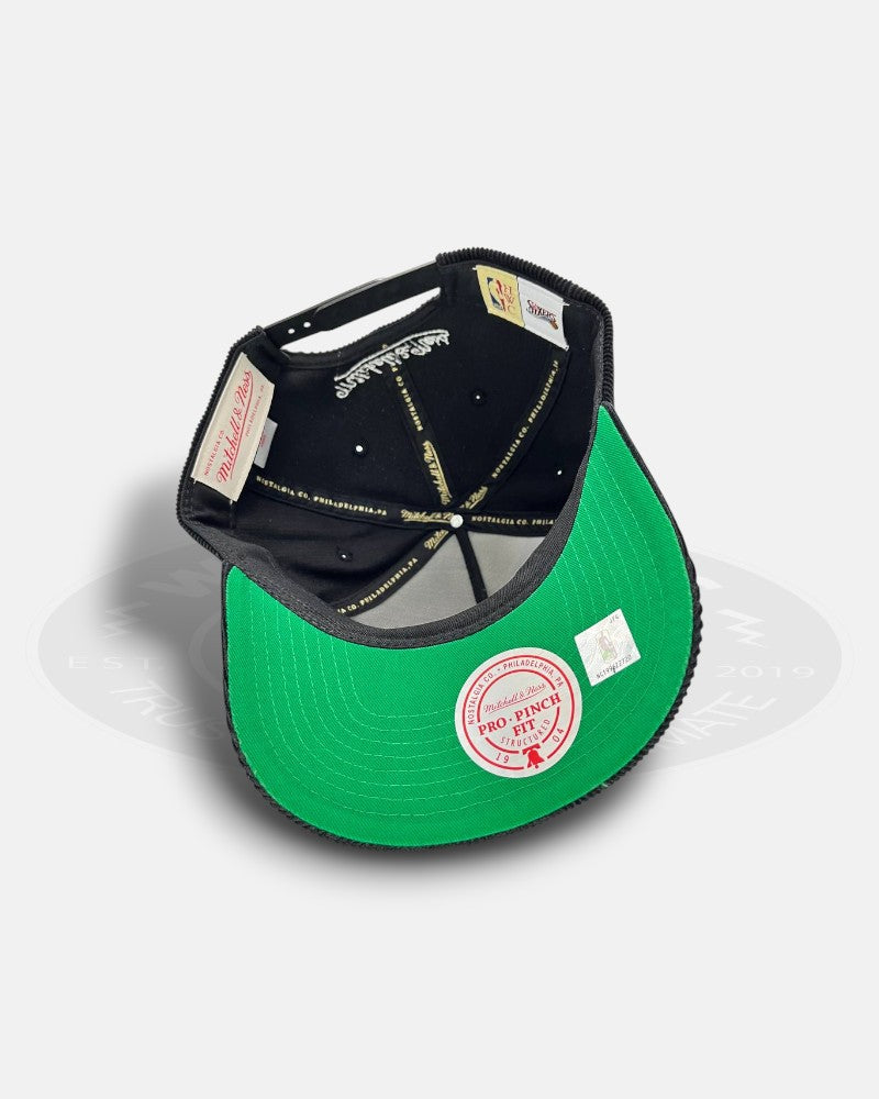 Philadelphia 76ers Hard Wood Classic Collection Corduroy Pro Pinch Fit Snapback Hat