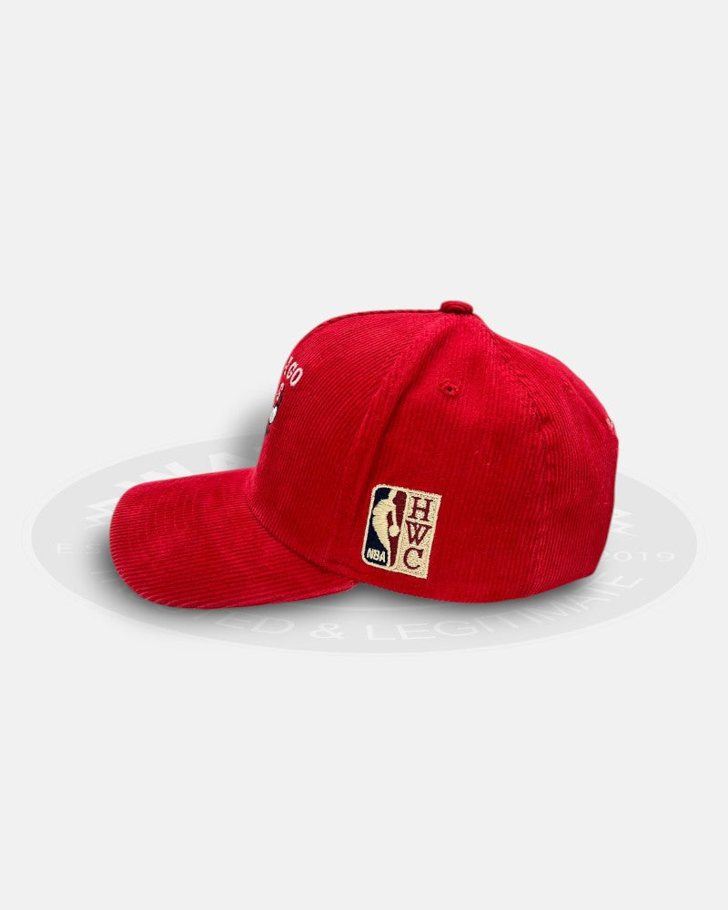 Chicago Bulls Hard Wood Classic Collection Corduroy Pro Pinch Fit Snapback Hat