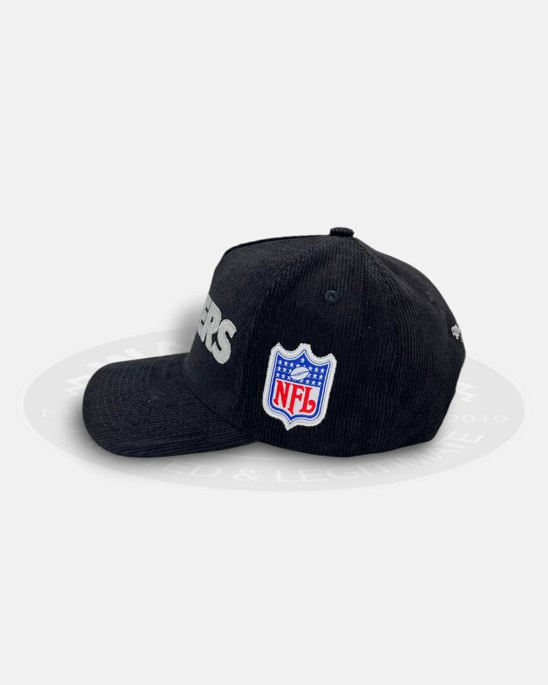 Las Vegas Raiders NFL Collection Corduroy Pro Pinch Fit Snapback Hat