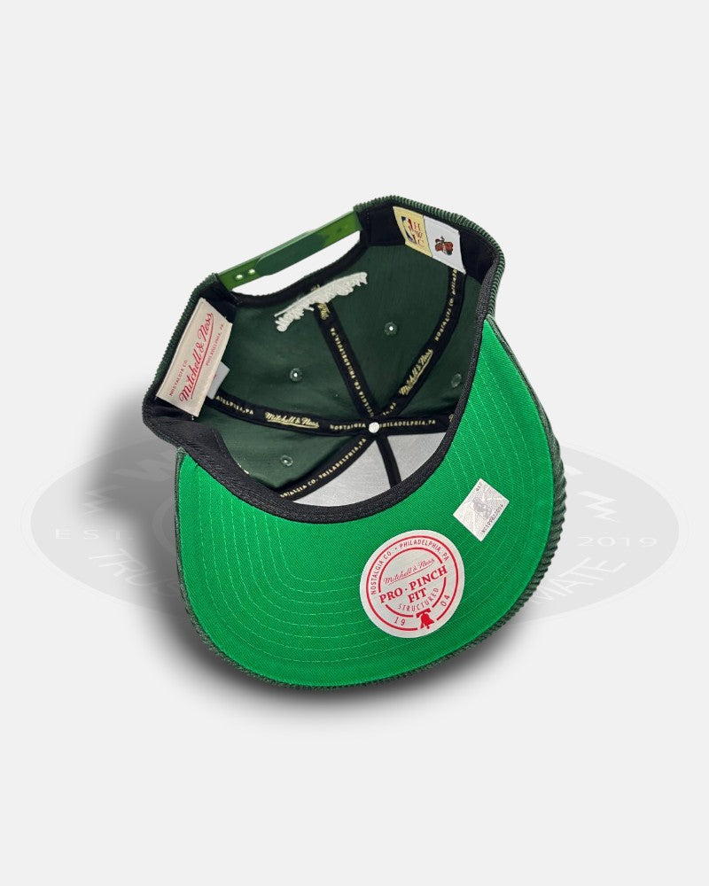 Seattle Supersonics Hard Wood Classic Collection Corduroy Pro Pinch Fit Snapback Hat