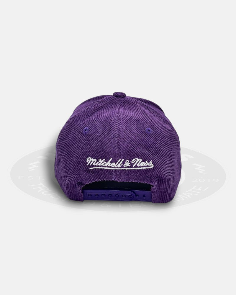 Los Angeles Lakers Hard Wood Classic Collection Corduroy Pro Pinch Fit Snapback Hat