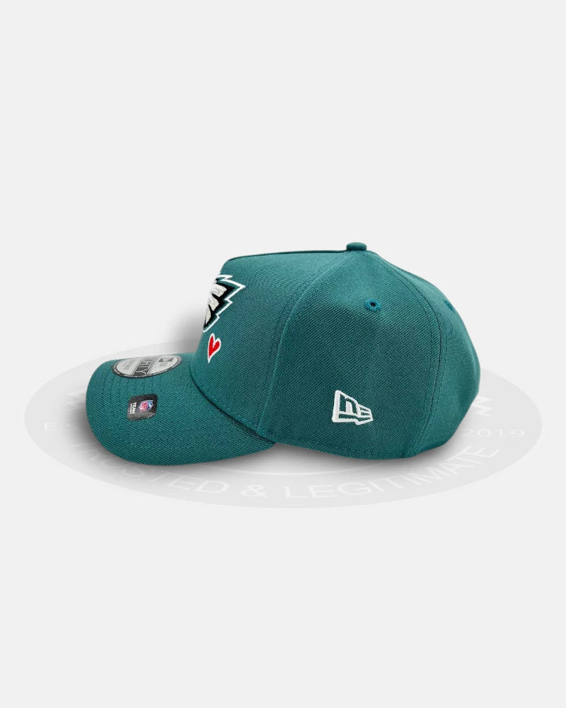 Philadelphia Eagles Love Hearts 9Forty A-Frame Snapback Hat