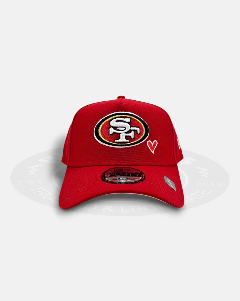 San Francisco 49ers Love Hearts 9Forty A-Frame Snapback Hat
