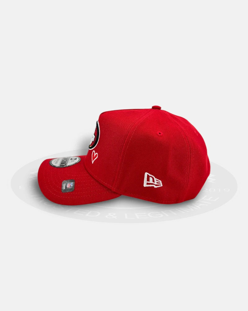 San Francisco 49ers Love Hearts 9Forty A-Frame Snapback Hat