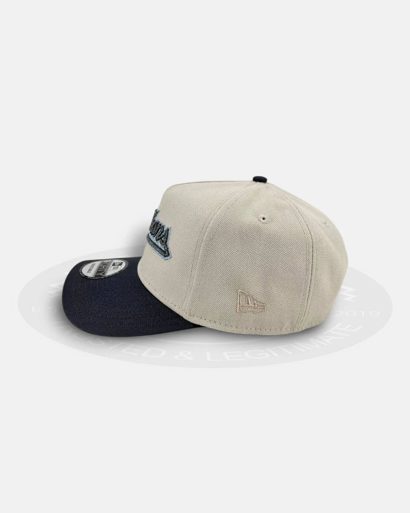 Cleveland Guardians Progressive Field Silver Tailsweep 9Forty A-Frame Snapback Hat