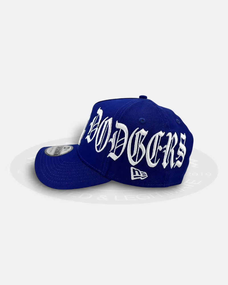 Los Angeles Dodgers Oversized Gothic All Over 9FORTY A-Frame Snapback Hat