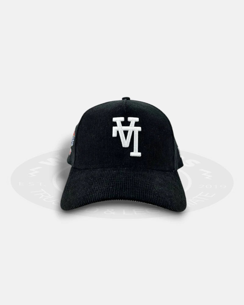 Los Angeles Dodgers Upside Down Corduroy Black 9FORTY A-Frame Snapback Hat