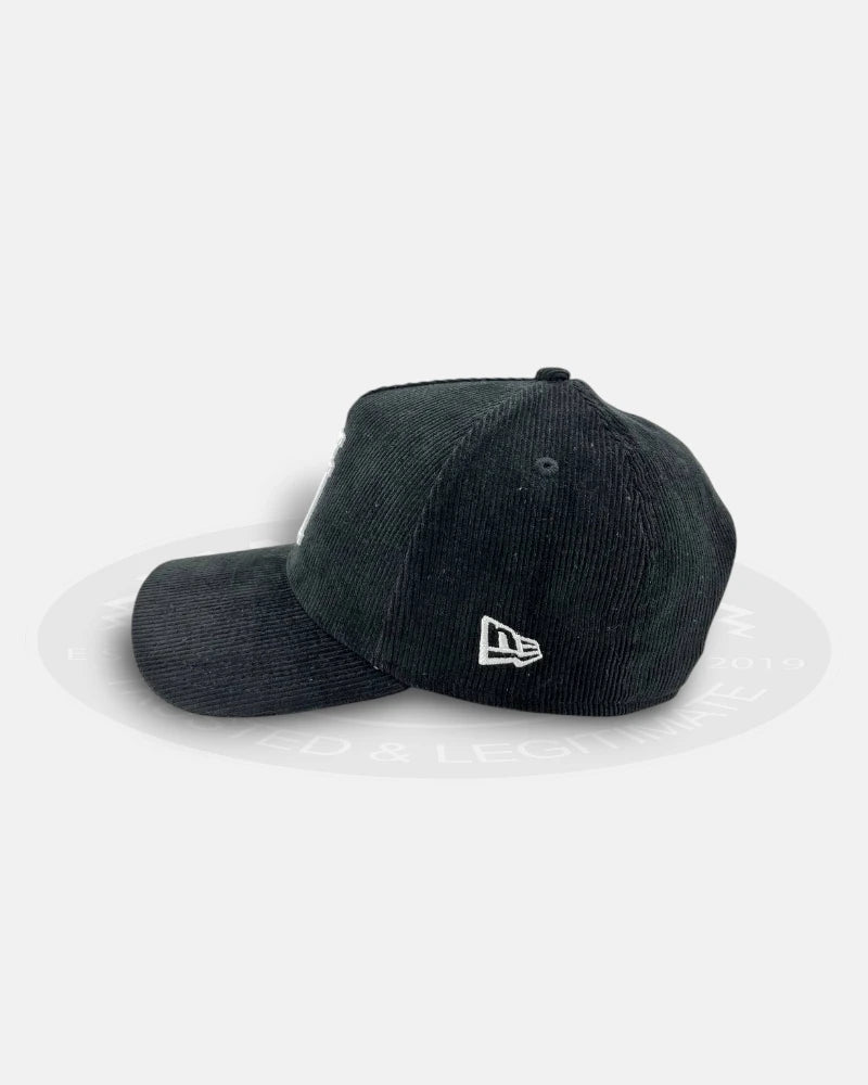 Los Angeles Dodgers Upside Down Corduroy Black 9FORTY A-Frame Snapback Hat