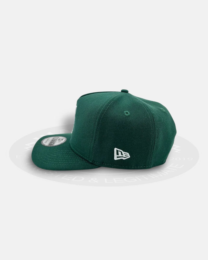 Los Angeles Dodgers Upside Down Green Pre Curved 9FIFTY A-Frame Snapback Hat