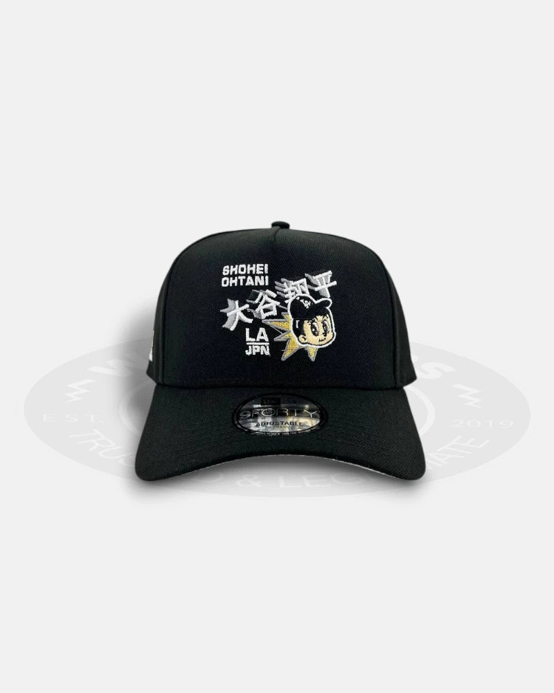 Los Angeles Dodgers Shohei Ohtani Black 9FORTY A-Frame Snapback Hat