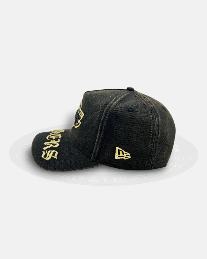 Los Angeles Lakers Gothic Fade 9FORTY A-Frame Snapback Hat