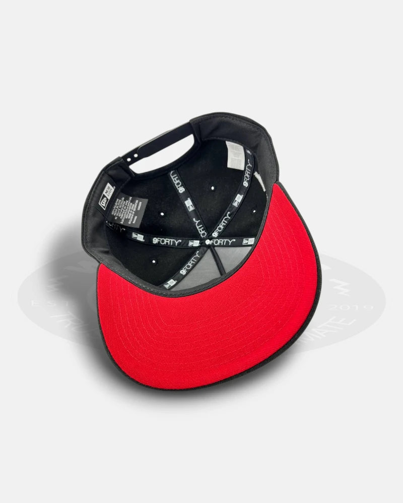 Anaheim Ducks A Mighty Decade Black Red 9FORTY A-Frame Snapback Hat