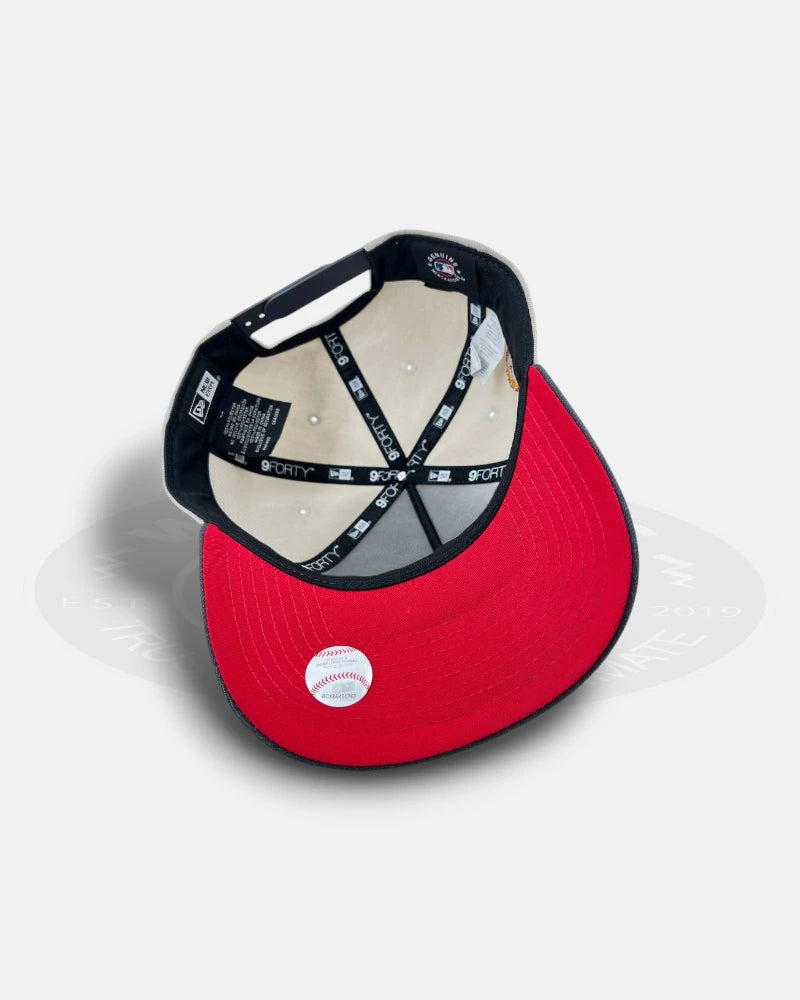 Los Angeles Dodgers Crimson Steel 9FORTY A-Frame Snapback Hat