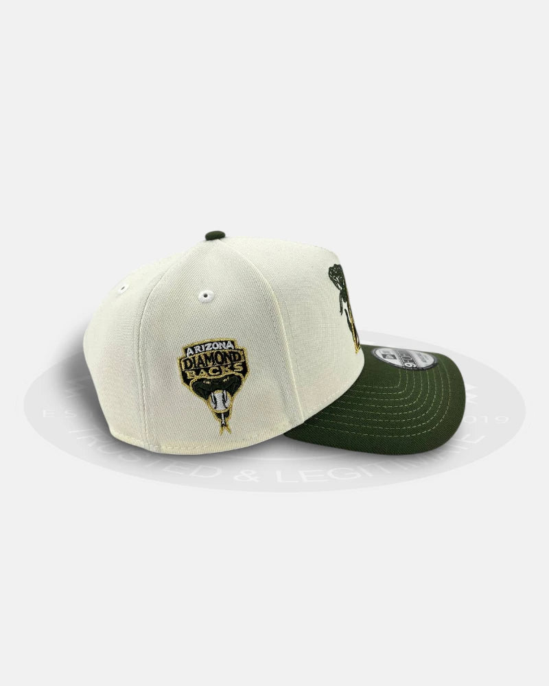 Arizona Diamondbacks Chrome Green 9FORTY A-Frame Snapback Hat