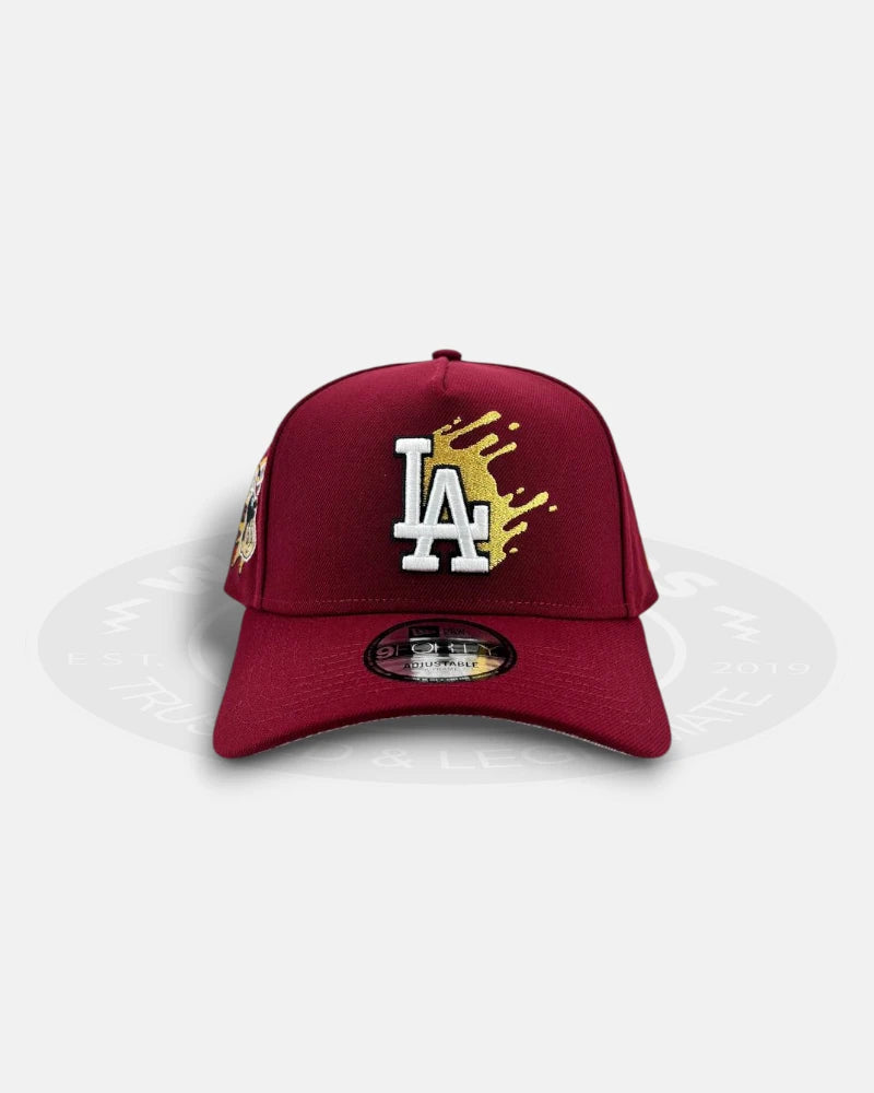 Los Angeles Dodgers Splash Shohei Ohtani Maroon 9FORTY A-Frame Snapback Hat