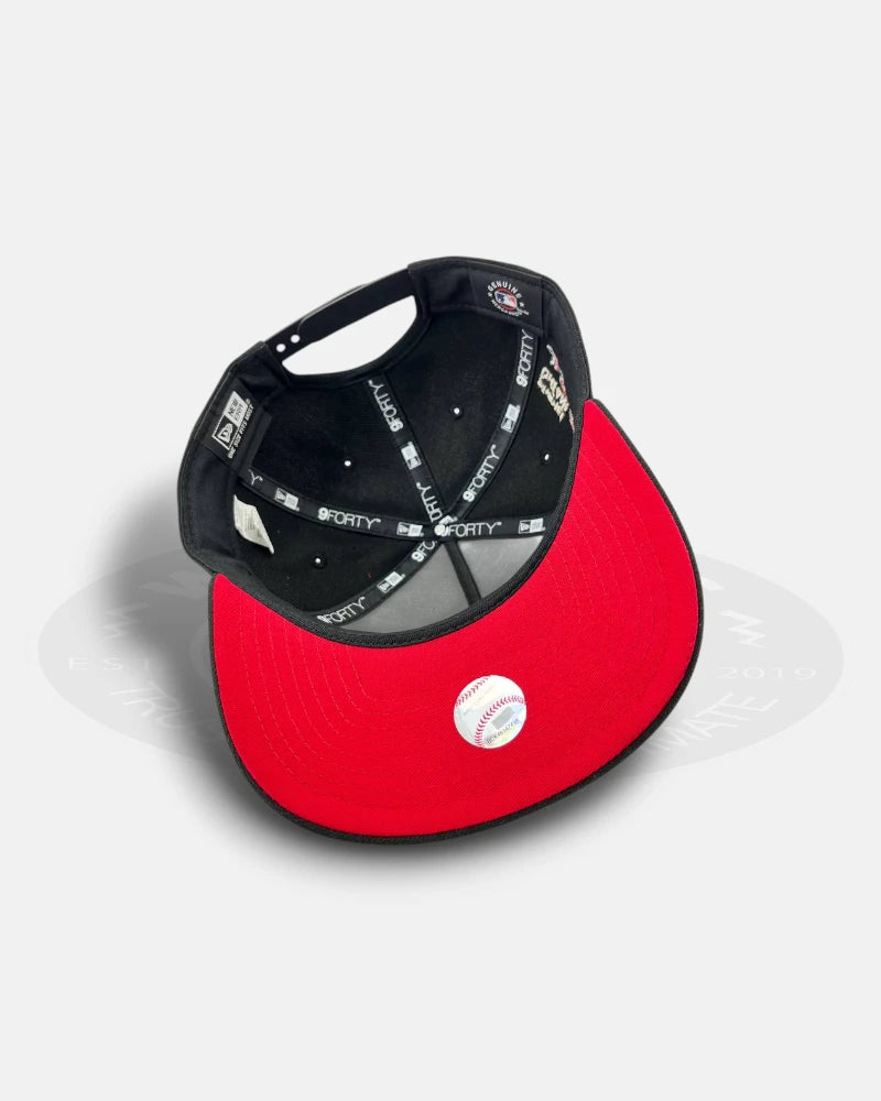 Los Angeles Dodgers Ohtani Kanji Black Red 9FORTY A-Frame Snapback Hat