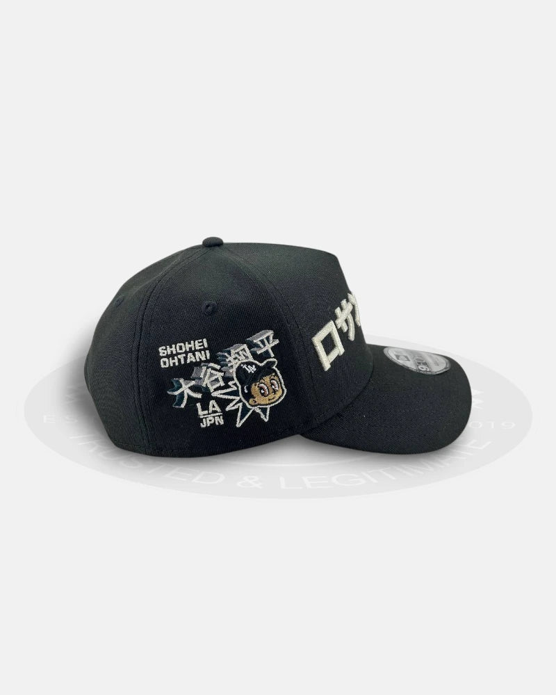 Los Angeles Dodgers Ohtani Hanja Black Silver 9FORTY A-Frame Snapback Hat