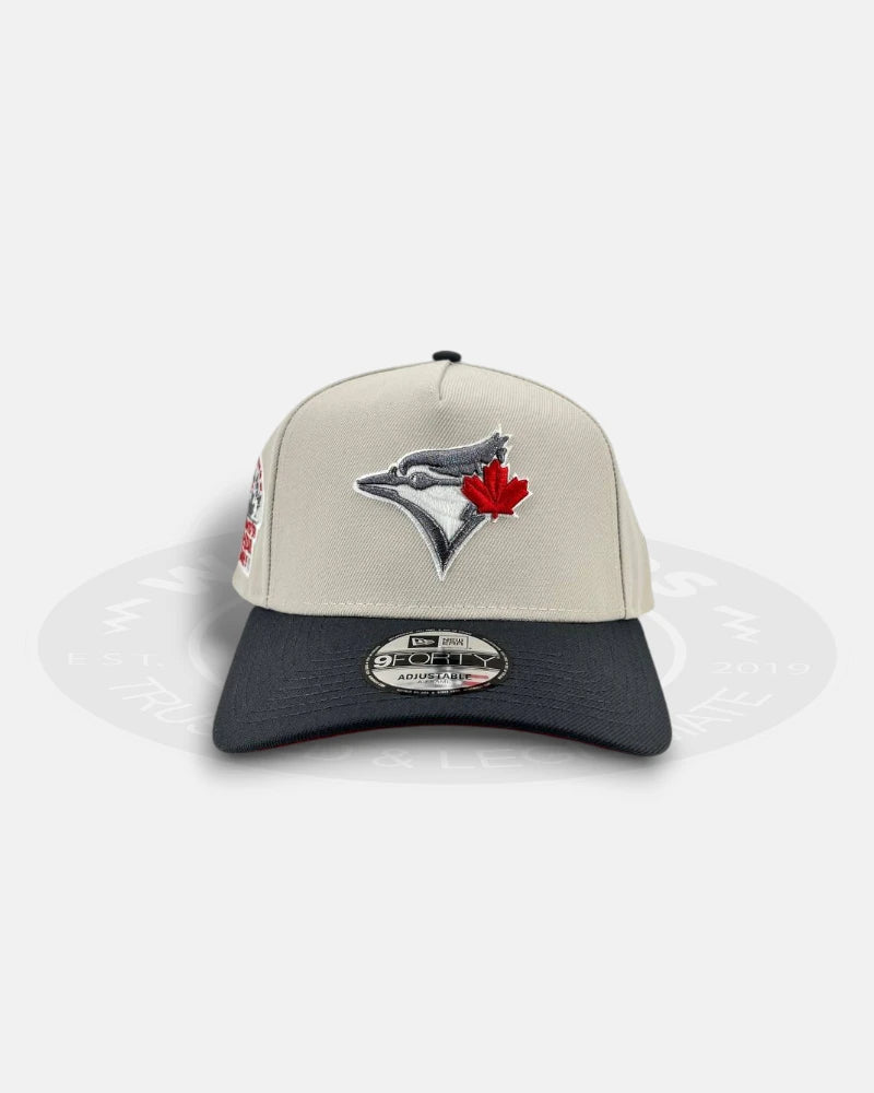 Toronto Blue Jays Crimson Steel 9FORTY A-Frame Snapback Hat