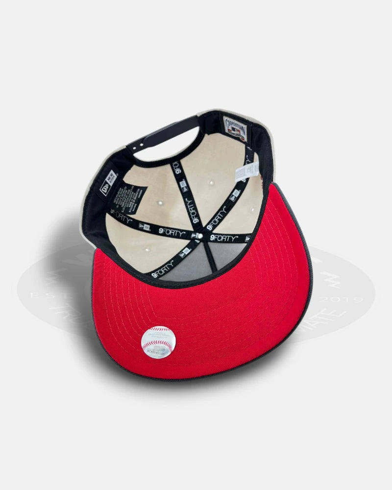Toronto Blue Jays Crimson Steel 9FORTY A-Frame Snapback Hat