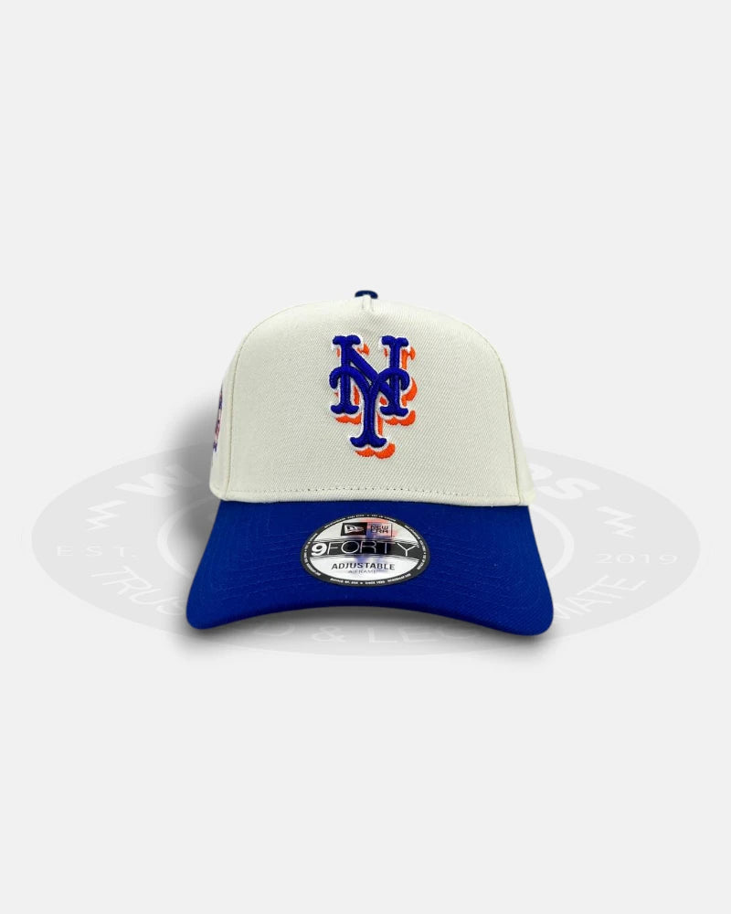 New York Mets 60th Crest Chrome 9FORTY A-Frame Snapback Hat