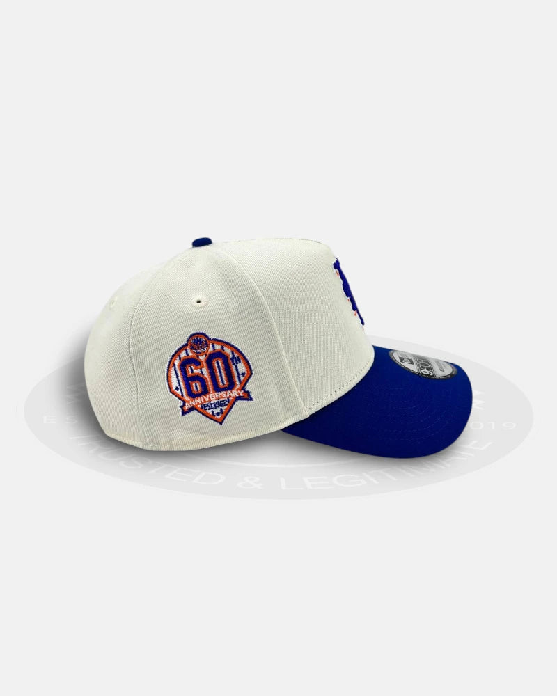 New York Mets 60th Crest Chrome 9FORTY A-Frame Snapback Hat