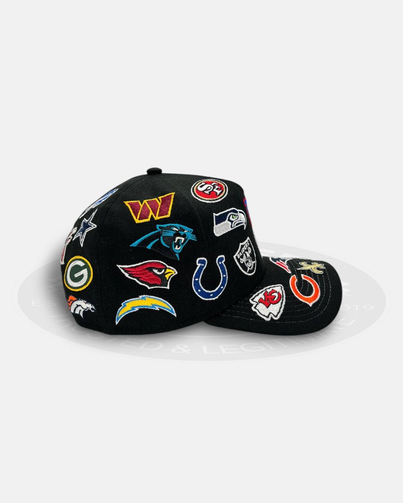 National Football League Overall Team Logo 9Forty A-Frame Snapback Hat