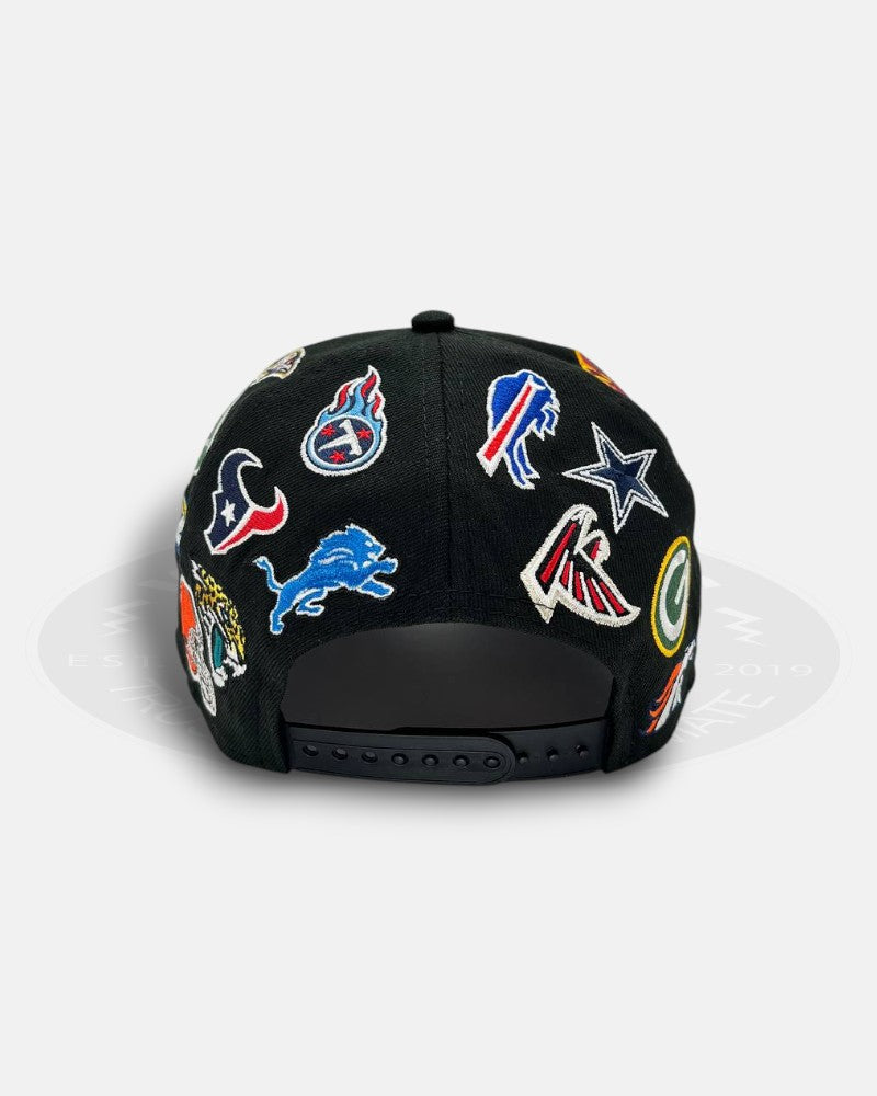 National Football League Overall Team Logo 9Forty A-Frame Snapback Hat