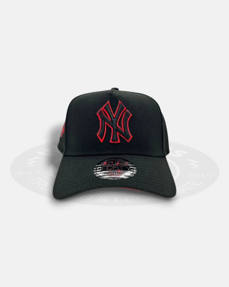 New York Yankees 1999 World Series Red Underbrim 9Forty A-Frame Snapback Hat
