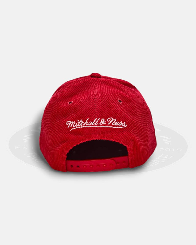 Chicago Bulls 1998 NBA Champions Pacific Division Corduroy Deadstock Fit Snapback Hat