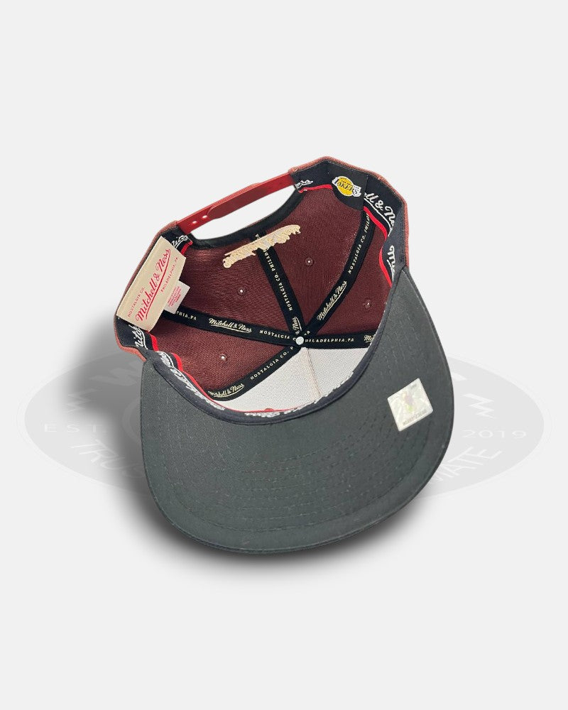Los Angeles Lakers Two Tone Grey Underbrim Adjustable Fit Snapback Hat
