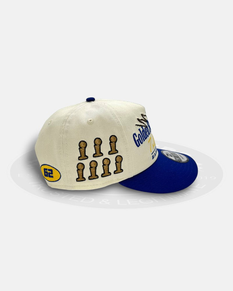 Golden State Warriors 7x NBA Champions Overall Logo The Golfer Snapback Hat