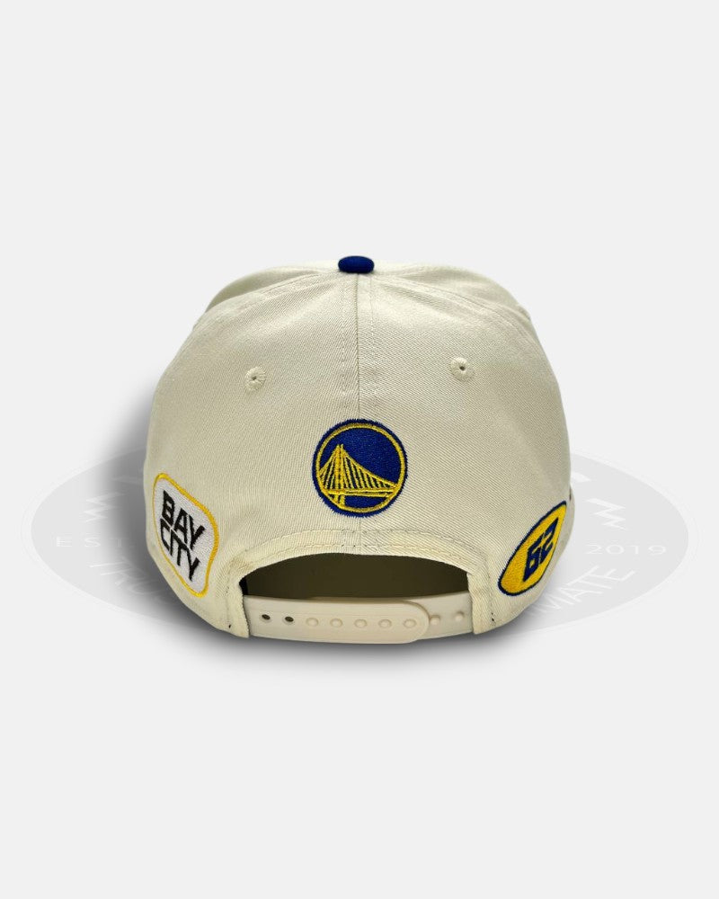 Golden State Warriors 7x NBA Champions Overall Logo The Golfer Snapback Hat