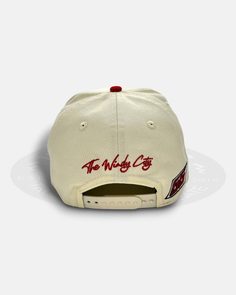 Chicago Bulls 6x NBA Champions Overall Logo The Golfer Snapback Hat