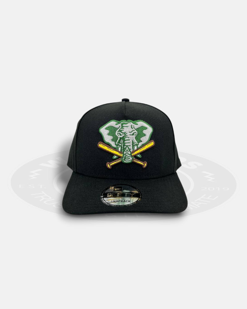 Oakland Athletics Alt Crest Precurve 9FIFTY A-Frame Snapback Hat