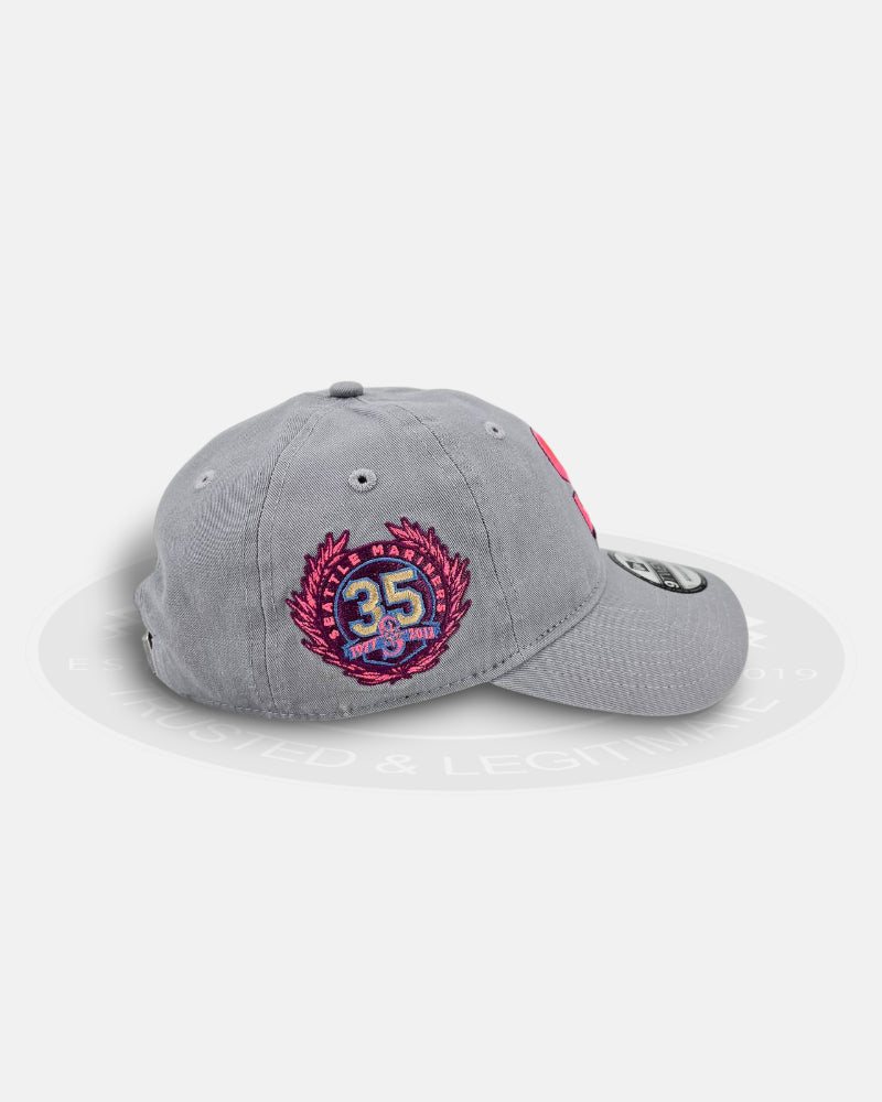 Seattle Mariners Pink Glow Greyline Plus 9TWENTY Strapback Hat