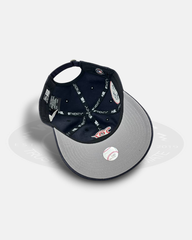 Boston Red Sox Navy Emblem Set 9TWENTY Strapback Hat