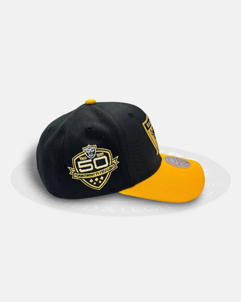 Las Vegas Raiders 1960-2009 50th Commitment to Excellence Two Tone Pro Crown Snapback Hat