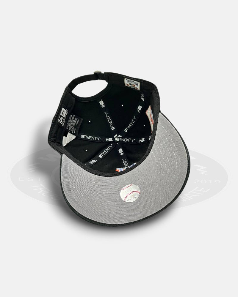 New York Mets Black Vector Prime 9TWENTY Strapback Hat