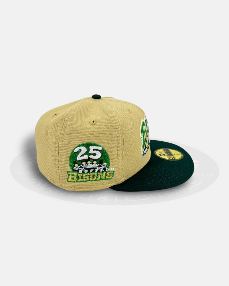 Buffalo Bisons 25th Anniversary Two Tone Green 59FIFTY Fitted Hat