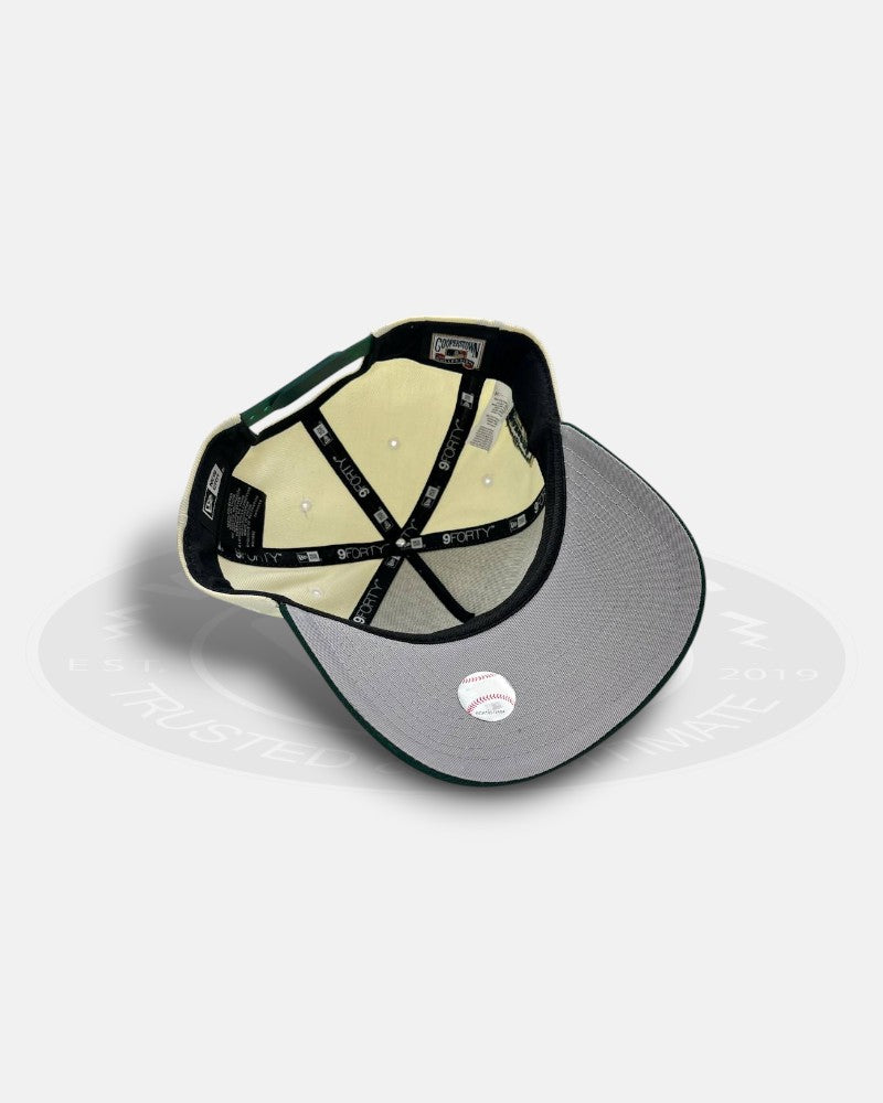 Oakland Athletics 50th Anniversary Two Tone Chrome Green 9forty A-frame Snapback Hat